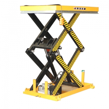 500KG雙剪叉固定電動升降平臺車